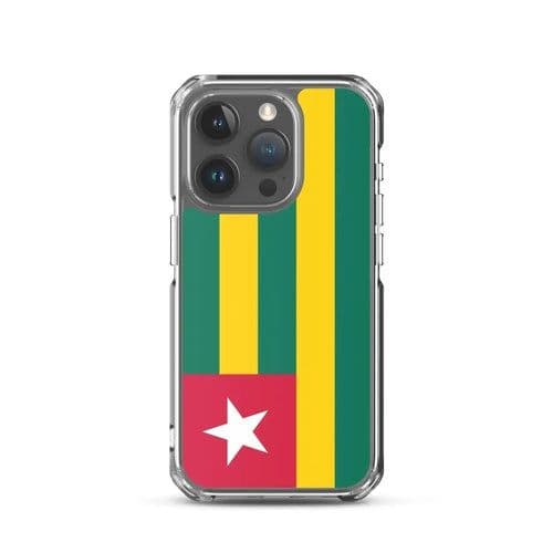image-Coque iPhone Drapeau du Togo – Étui Souple – Résistant et Antichoc