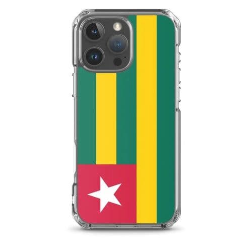 image-Coque iPhone Drapeau du Togo – Étui Souple – Résistant et Antichoc