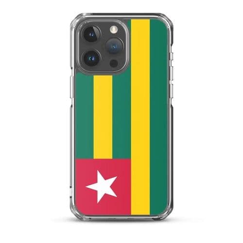 image-Coque iPhone Drapeau du Togo – Étui Souple – Résistant et Antichoc
