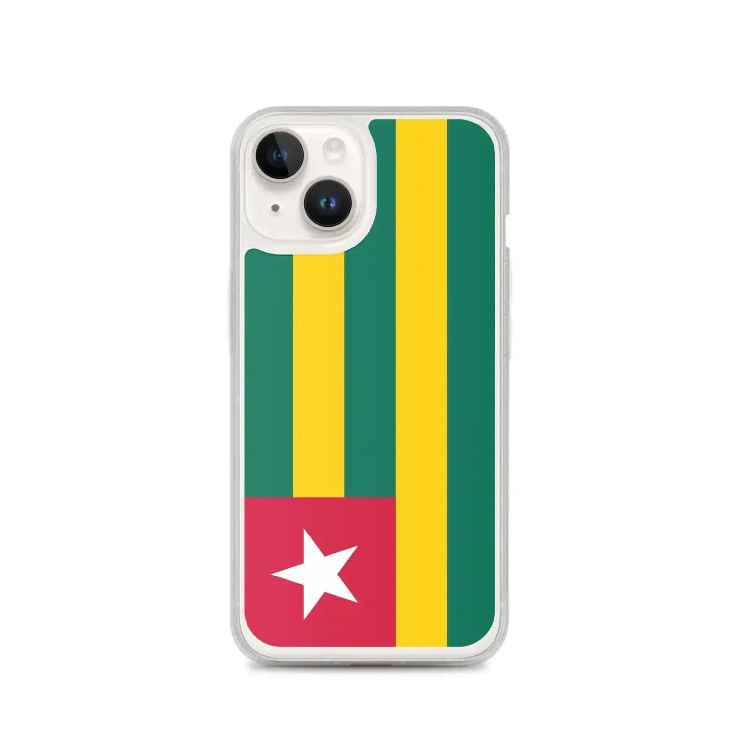 image-Coque iPhone Drapeau du Togo – Étui Souple – Résistant et Antichoc