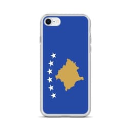 image-Coque iPhone Drapeau du Kosovo – Étui Souple – Résistant et Antichoc