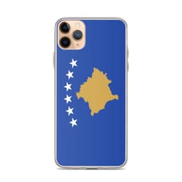 image-Coque iPhone Drapeau du Kosovo – Étui Souple – Résistant et Antichoc