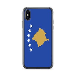 image-Coque iPhone Drapeau du Kosovo – Étui Souple – Résistant et Antichoc