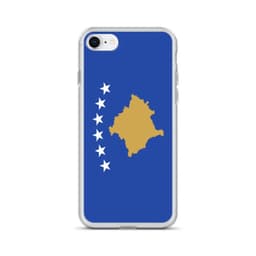 image-Coque iPhone Drapeau du Kosovo – Étui Souple – Résistant et Antichoc
