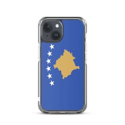 image-Coque iPhone Drapeau du Kosovo – Étui Souple – Résistant et Antichoc