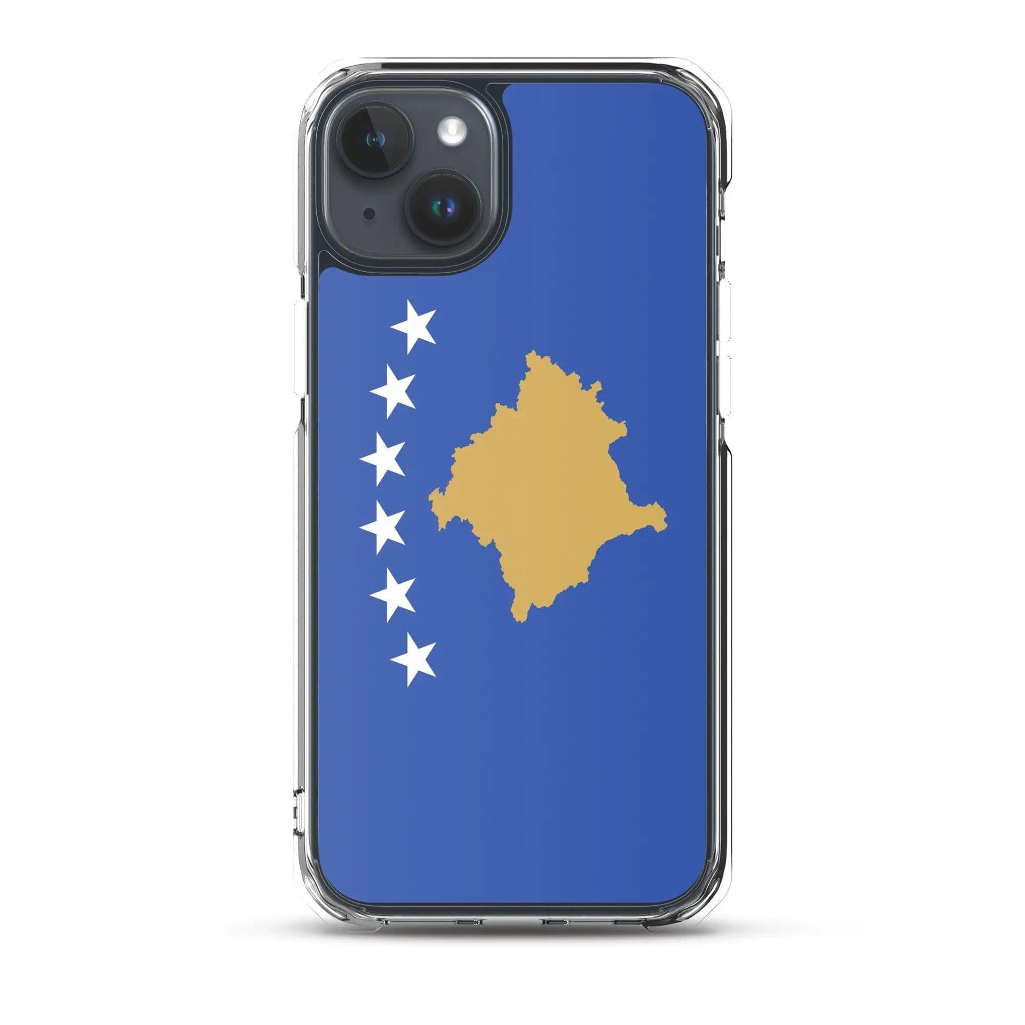 image-Coque iPhone Drapeau du Kosovo – Étui Souple – Résistant et Antichoc