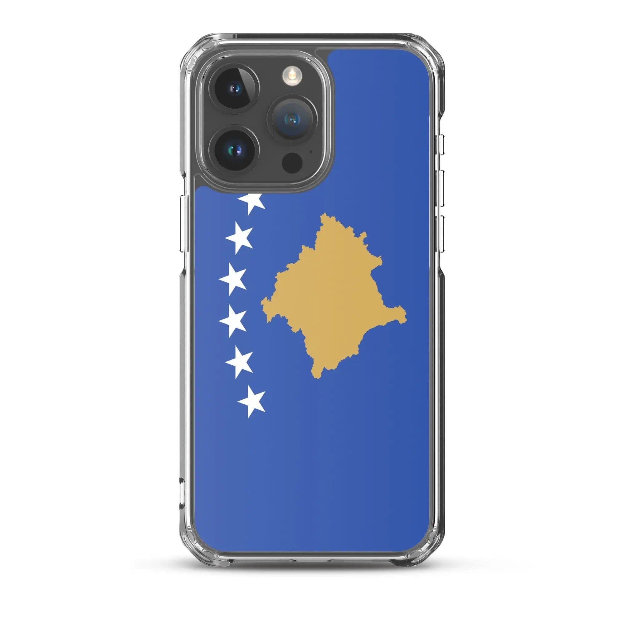 image-Coque iPhone Drapeau du Kosovo – Étui Souple – Résistant et Antichoc