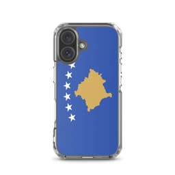 image-Coque iPhone Drapeau du Kosovo – Étui Souple – Résistant et Antichoc