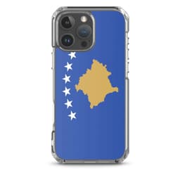 image-Coque iPhone Drapeau du Kosovo – Étui Souple – Résistant et Antichoc