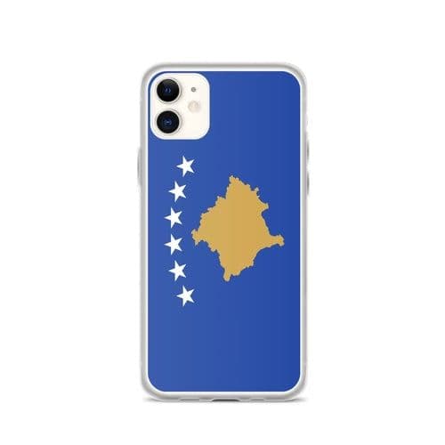 image-Coque iPhone Drapeau du Kosovo – Étui Souple – Résistant et Antichoc