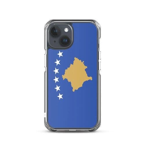 image-Coque iPhone Drapeau du Kosovo – Étui Souple – Résistant et Antichoc
