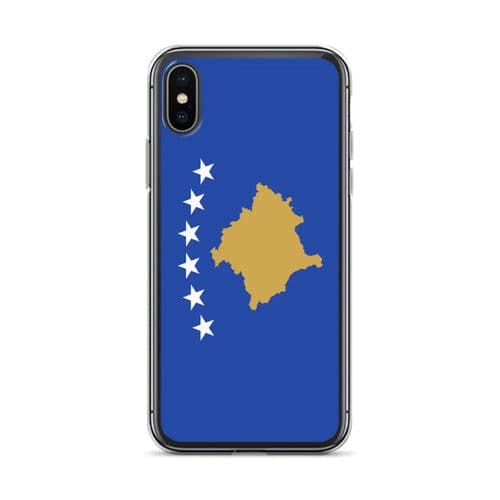 image-Coque iPhone Drapeau du Kosovo – Étui Souple – Résistant et Antichoc