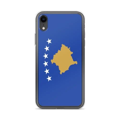 image-Coque iPhone Drapeau du Kosovo – Étui Souple – Résistant et Antichoc