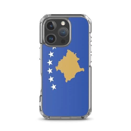image-Coque iPhone Drapeau du Kosovo – Étui Souple – Résistant et Antichoc