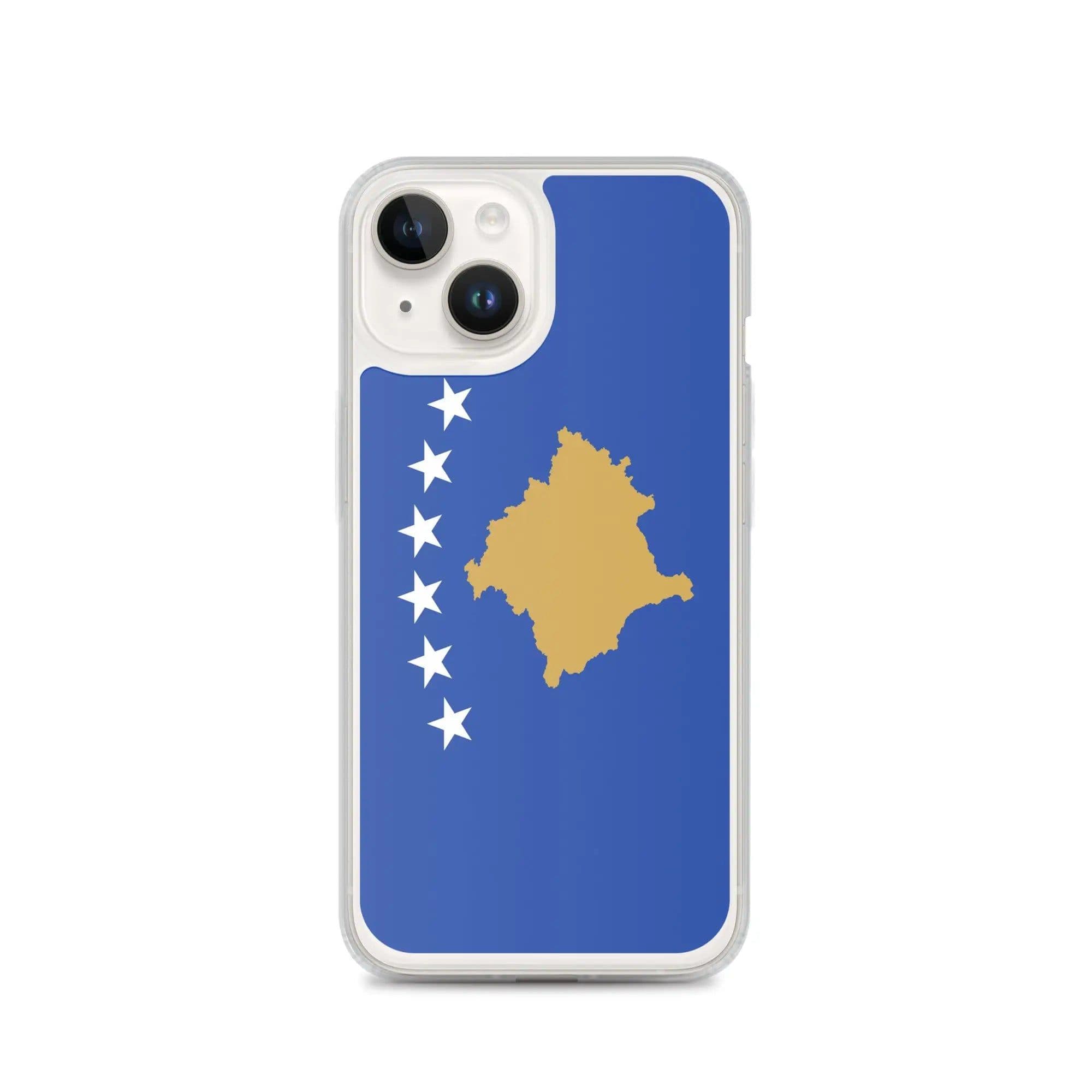 image-Coque iPhone Drapeau du Kosovo – Étui Souple – Résistant et Antichoc
