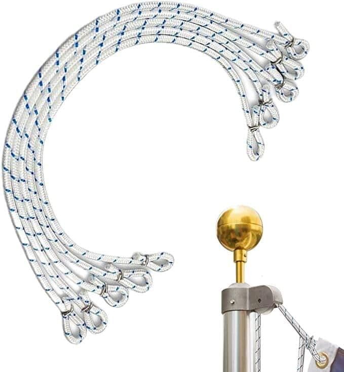 image-Corde de fixation de drapeau Raccords pour mât de drapeau