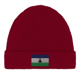 image-Bonnet en Coton – Drapeau du Lesotho – Broderie