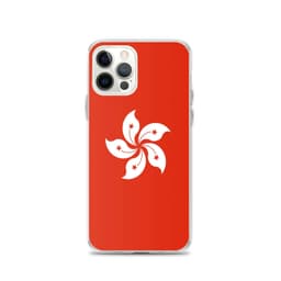image-Coque iPhone Drapeau de Hong Kong – Étui Souple – Résistant et Anticho