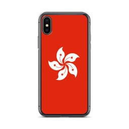 image-Coque iPhone Drapeau de Hong Kong – Étui Souple – Résistant et Anticho