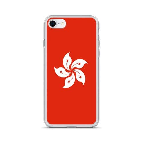 image-Coque iPhone Drapeau de Hong Kong – Étui Souple – Résistant et Anticho