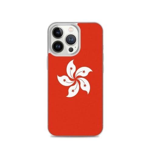 image-Coque iPhone Drapeau de Hong Kong – Étui Souple – Résistant et Anticho