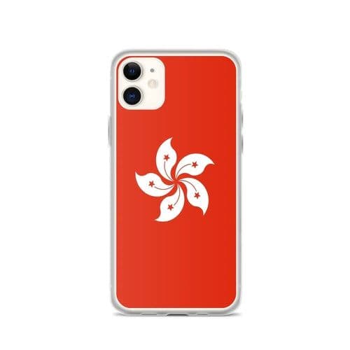 image-Coque iPhone Drapeau de Hong Kong – Étui Souple – Résistant et Anticho