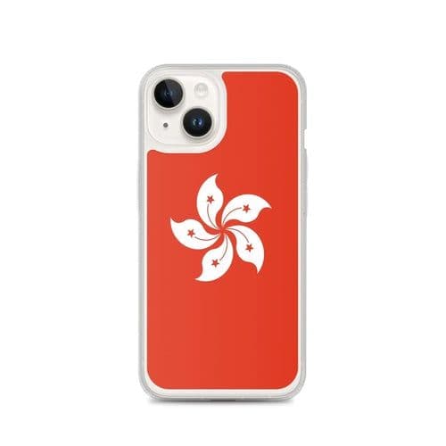 image-Coque iPhone Drapeau de Hong Kong – Étui Souple – Résistant et Anticho