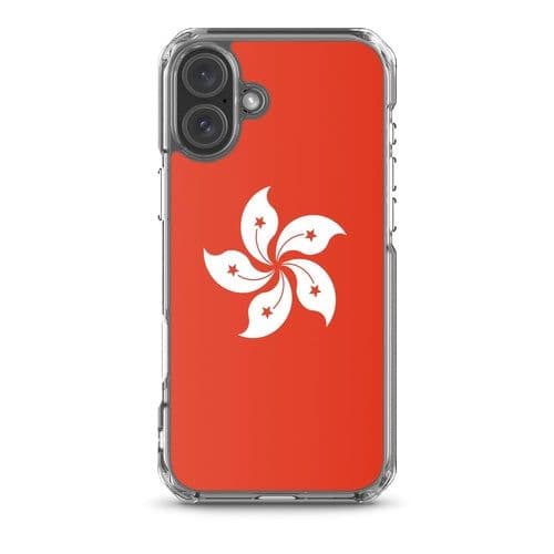 image-Coque iPhone Drapeau de Hong Kong – Étui Souple – Résistant et Anticho