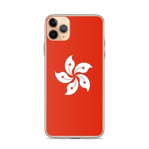 image-Coque iPhone Drapeau de Hong Kong – Étui Souple – Résistant et Anticho