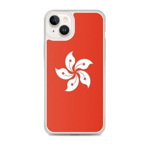 image-Coque iPhone Drapeau de Hong Kong – Étui Souple – Résistant et Anticho