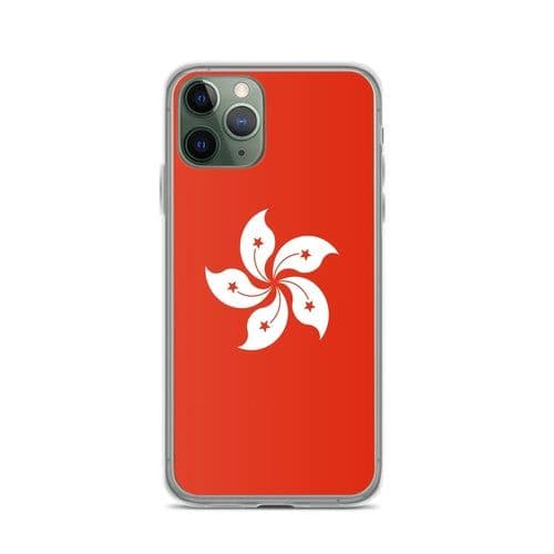 image-Coque iPhone Drapeau de Hong Kong – Étui Souple – Résistant et Anticho