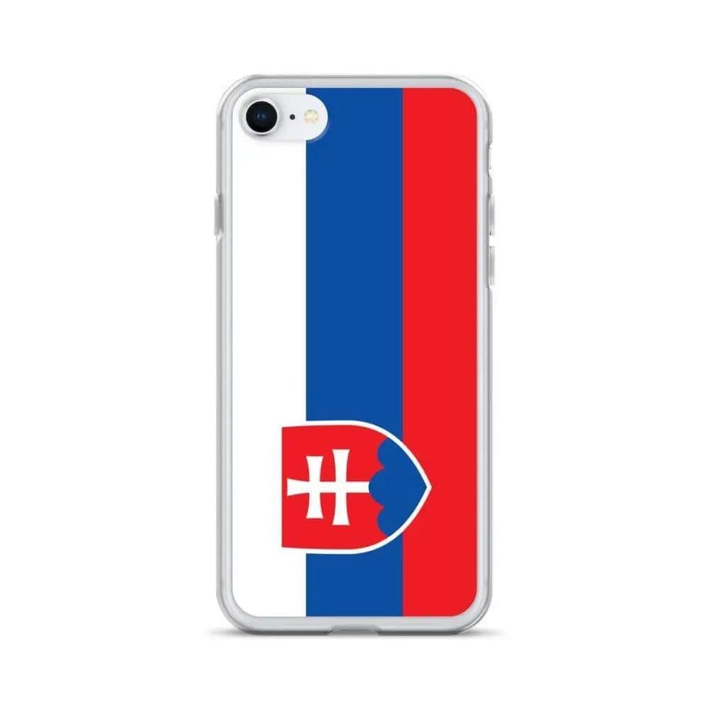 image-Coque iPhone Drapeau de la Slovaquie – Étui Souple – Résistant et Anti