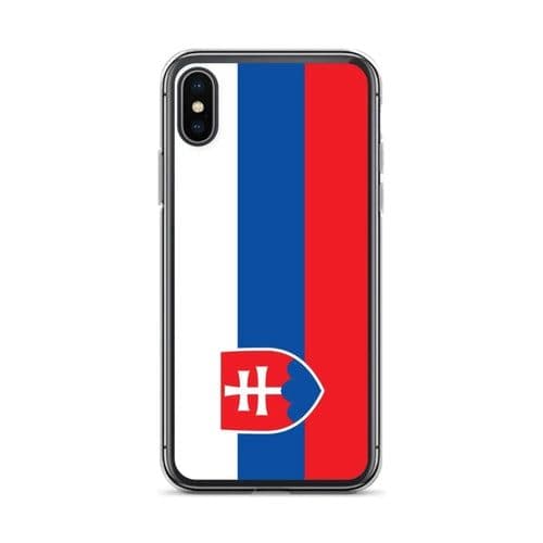 image-Coque iPhone Drapeau de la Slovaquie – Étui Souple – Résistant et Anti