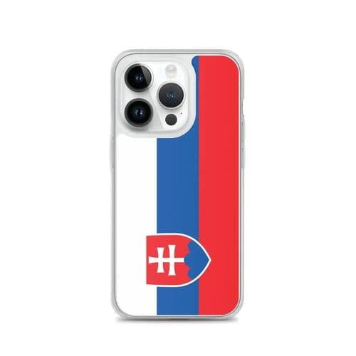 image-Coque iPhone Drapeau de la Slovaquie – Étui Souple – Résistant et Anti