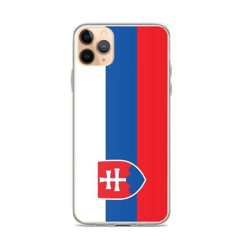 image-Coque iPhone Drapeau de la Slovaquie – Étui Souple – Résistant et Anti