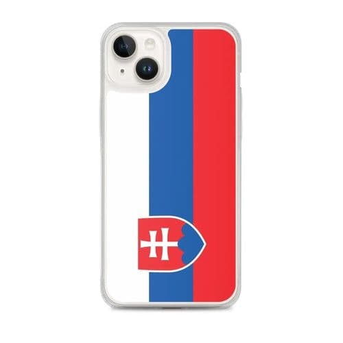image-Coque iPhone Drapeau de la Slovaquie – Étui Souple – Résistant et Anti