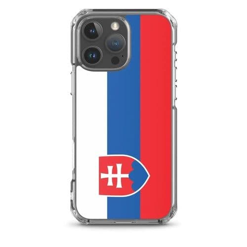 image-Coque iPhone Drapeau de la Slovaquie – Étui Souple – Résistant et Anti