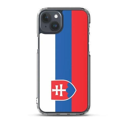 image-Coque iPhone Drapeau de la Slovaquie – Étui Souple – Résistant et Anti