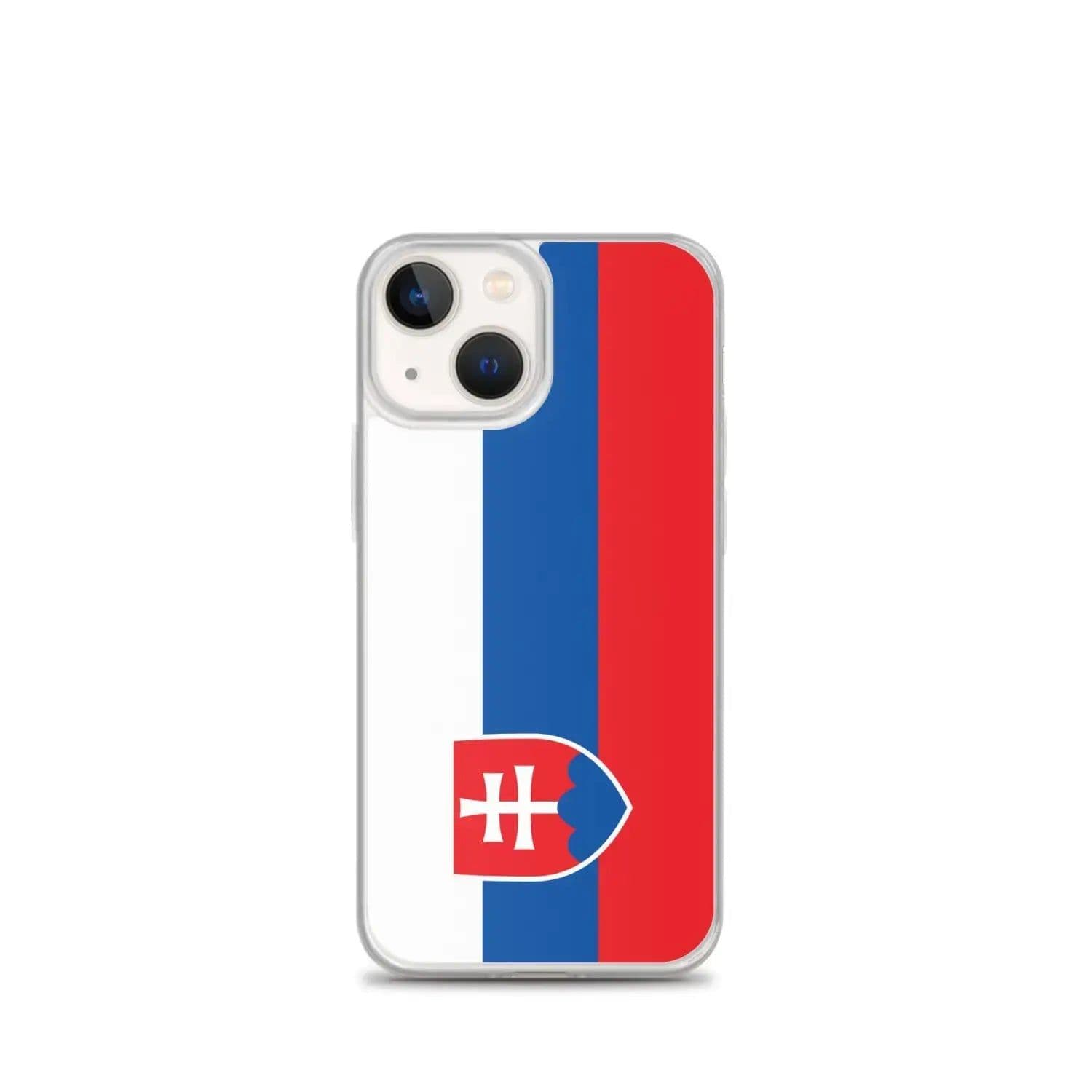 image-Coque iPhone Drapeau de la Slovaquie – Étui Souple – Résistant et Anti
