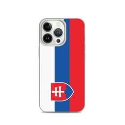 image-Coque iPhone Drapeau de la Slovaquie – Étui Souple – Résistant et Anti