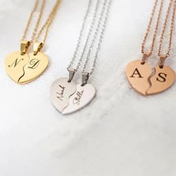image-Personalized Stainless Steel Heart-shaped Necklace-personalized