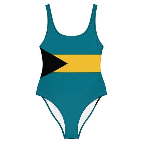 image-Maillot de Bain Femme – Drapeau des Bahamas – 1 Pièce