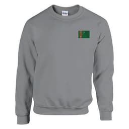 image-Sweat-shirt Drapeau du Turkménistan en broderie