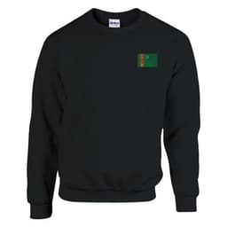 image-Sweat-shirt Drapeau du Turkménistan en broderie