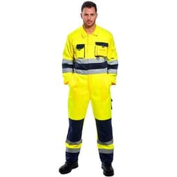 image-Portwest TX55 Nantes Hi Vis Overalls with Kneepad Pockets