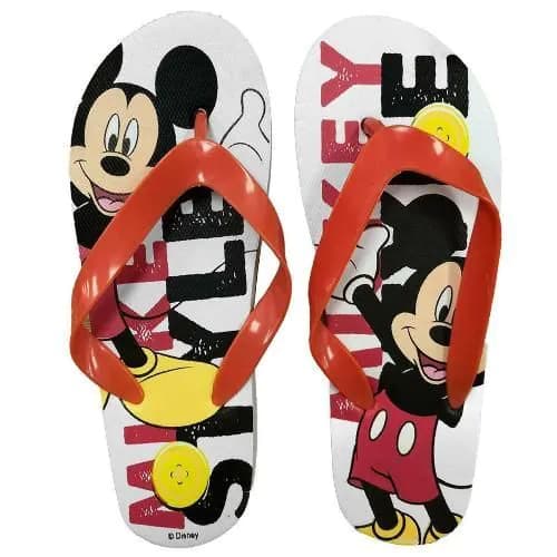 image-Kids Mickey Mouse White Summer Flip Flops Footwear