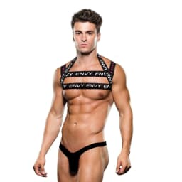 image-ENVY LOGO HARNESS - BLACK/WHITE - L/XL