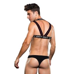 image-ENVY LOGO HARNESS - BLACK/WHITE - L/XL