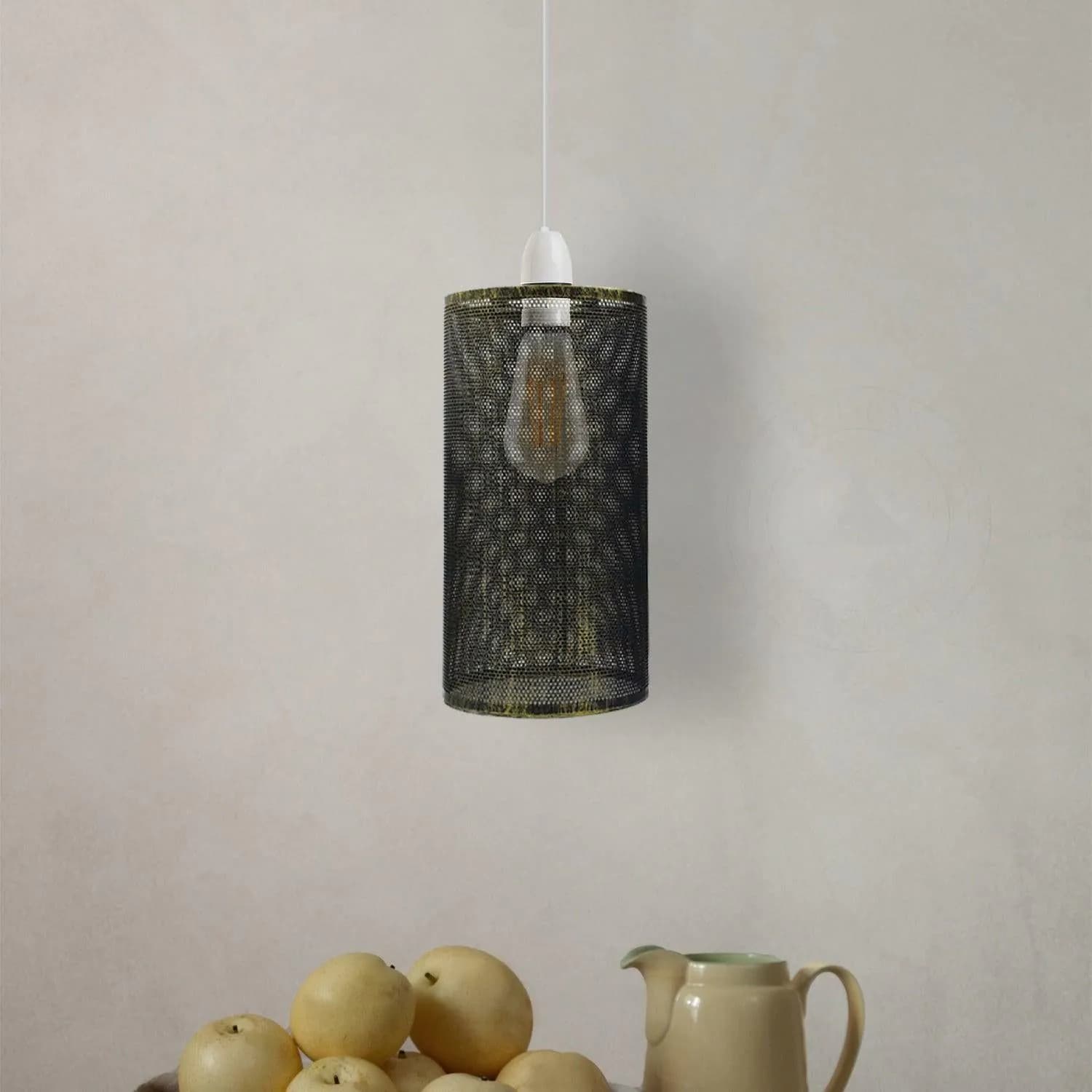 image-Easy Fit Drum Lampshade Pendant Light Shade~2431