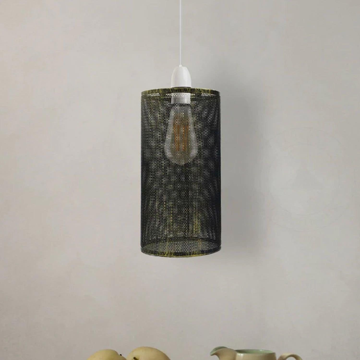image-Easy Fit Drum Lampshade Pendant Light Shade~2431